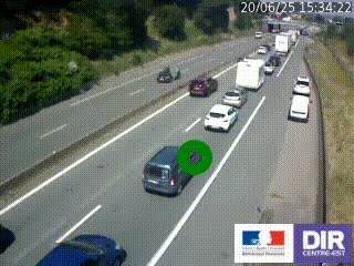 <h2>Caméra autoroutière sur l'A47 à hauteur de Givors, a proximité de Lyon. La webcam est orientée vers Lyon</h2>