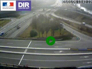 <h2>Webcam traffic à Grenoble-sud sur l'autoroute A480. Vue orientée vers l'entrée et la sortie de Grenoble</h2>