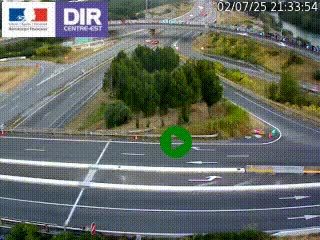 <h2>Webcam traffic à Grenoble-sud sur l'autoroute A480. Vue orientée vers l'entrée et la sortie de Grenoble</h2>