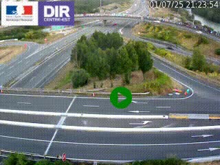 <h2>Webcam traffic à Grenoble-sud sur l'autoroute A480. Vue orientée vers l'entrée et la sortie de Grenoble</h2>