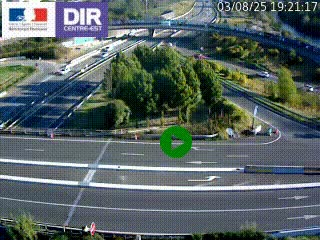<h2>Webcam traffic à Grenoble-sud sur l'autoroute A480. Vue orientée vers l'entrée et la sortie de Grenoble</h2>
