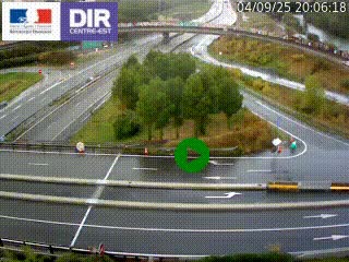 <h2>Webcam traffic à Grenoble-sud sur l'autoroute A480. Vue orientée vers l'entrée et la sortie de Grenoble</h2>