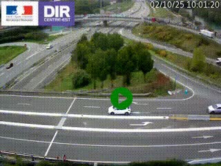 <h2>Webcam traffic à Grenoble-sud sur l'autoroute A480. Vue orientée vers l'entrée et la sortie de Grenoble</h2>