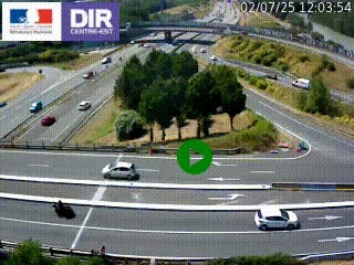 <h2>Webcam traffic à Grenoble-sud sur l'autoroute A480. Vue orientée vers l'entrée et la sortie de Grenoble</h2>