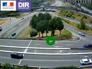 <h2>Webcam traffic à Grenoble-sud sur l'autoroute A480. Vue orientée vers l'entrée et la sortie de Grenoble</h2>