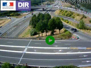 <h2>Webcam traffic à Grenoble-sud sur l'autoroute A480. Vue orientée vers l'entrée et la sortie de Grenoble</h2>