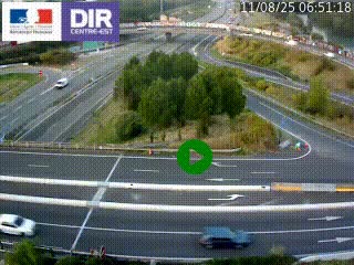 <h2>Webcam traffic à Grenoble-sud sur l'autoroute A480. Vue orientée vers l'entrée et la sortie de Grenoble</h2>