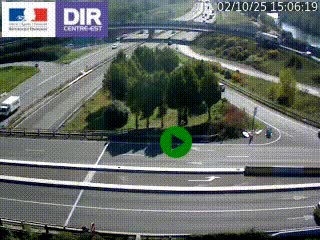 <h2>Webcam traffic à Grenoble-sud sur l'autoroute A480. Vue orientée vers l'entrée et la sortie de Grenoble</h2>