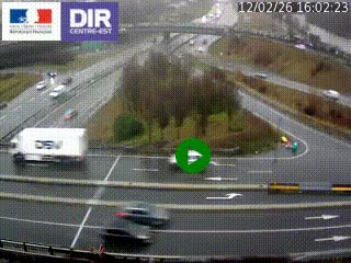 <h2>Webcam traffic à Grenoble-sud sur l'autoroute A480. Vue orientée vers l'entrée et la sortie de Grenoble</h2>