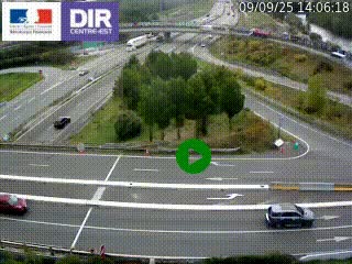 <h2>Webcam traffic à Grenoble-sud sur l'autoroute A480. Vue orientée vers l'entrée et la sortie de Grenoble</h2>