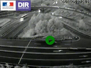 <h2>Webcam traffic à Grenoble-sud sur l'autoroute A480. Vue orientée vers l'entrée et la sortie de Grenoble</h2>