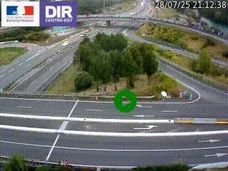 <h2>Webcam traffic à Grenoble-sud sur l'autoroute A480. Vue orientée vers l'entrée et la sortie de Grenoble</h2>