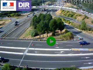 <h2>Webcam traffic à Grenoble-sud sur l'autoroute A480. Vue orientée vers l'entrée et la sortie de Grenoble</h2>