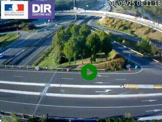 <h2>Webcam traffic à Grenoble-sud sur l'autoroute A480. Vue orientée vers l'entrée et la sortie de Grenoble</h2>