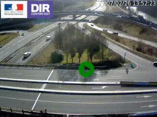 <h2>Webcam traffic à Grenoble-sud sur l'autoroute A480. Vue orientée vers l'entrée et la sortie de Grenoble</h2>