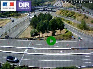 <h2>Webcam traffic à Grenoble-sud sur l'autoroute A480. Vue orientée vers l'entrée et la sortie de Grenoble</h2>