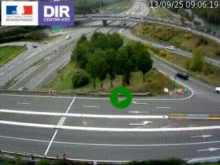 <h2>Webcam traffic à Grenoble-sud sur l'autoroute A480. Vue orientée vers l'entrée et la sortie de Grenoble</h2>