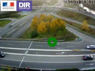 <h2>Webcam traffic à Grenoble-sud sur l'autoroute A480. Vue orientée vers l'entrée et la sortie de Grenoble</h2>