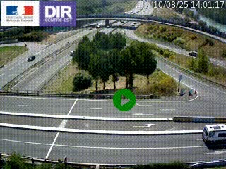 <h2>Webcam traffic à Grenoble-sud sur l'autoroute A480. Vue orientée vers l'entrée et la sortie de Grenoble</h2>