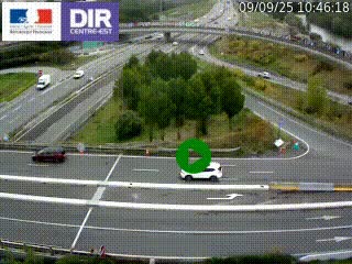 <h2>Webcam traffic à Grenoble-sud sur l'autoroute A480. Vue orientée vers l'entrée et la sortie de Grenoble</h2>