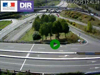 <h2>Webcam traffic à Grenoble-sud sur l'autoroute A480. Vue orientée vers l'entrée et la sortie de Grenoble</h2>