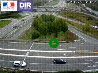 <h2>Webcam traffic à Grenoble-sud sur l'autoroute A480. Vue orientée vers l'entrée et la sortie de Grenoble</h2>