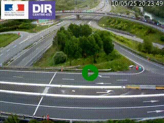 <h2>Webcam traffic à Grenoble-sud sur l'autoroute A480. Vue orientée vers l'entrée et la sortie de Grenoble</h2>
