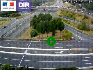 <h2>Webcam traffic à Grenoble-sud sur l'autoroute A480. Vue orientée vers l'entrée et la sortie de Grenoble</h2>