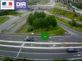 <h2>Webcam traffic à Grenoble-sud sur l'autoroute A480. Vue orientée vers l'entrée et la sortie de Grenoble</h2>