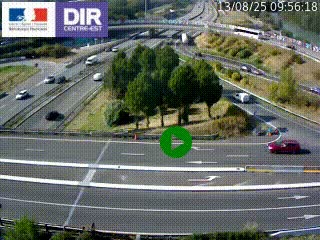 <h2>Webcam traffic à Grenoble-sud sur l'autoroute A480. Vue orientée vers l'entrée et la sortie de Grenoble</h2>