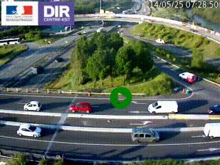 <h2>Webcam traffic à Grenoble-sud sur l'autoroute A480. Vue orientée vers l'entrée et la sortie de Grenoble</h2>