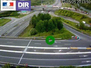<h2>Webcam traffic à Grenoble-sud sur l'autoroute A480. Vue orientée vers l'entrée et la sortie de Grenoble</h2>
