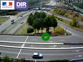 <h2>Webcam traffic à Grenoble-sud sur l'autoroute A480. Vue orientée vers l'entrée et la sortie de Grenoble</h2>