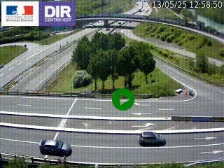 <h2>Webcam traffic à Grenoble-sud sur l'autoroute A480. Vue orientée vers l'entrée et la sortie de Grenoble</h2>