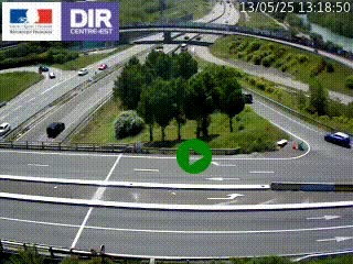 <h2>Webcam traffic à Grenoble-sud sur l'autoroute A480. Vue orientée vers l'entrée et la sortie de Grenoble</h2>