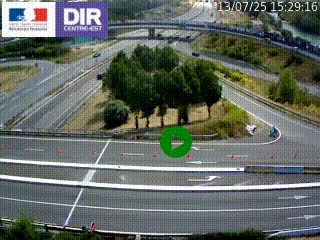 <h2>Webcam traffic à Grenoble-sud sur l'autoroute A480. Vue orientée vers l'entrée et la sortie de Grenoble</h2>