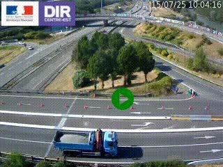 <h2>Webcam traffic à Grenoble-sud sur l'autoroute A480. Vue orientée vers l'entrée et la sortie de Grenoble</h2>