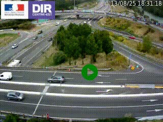 <h2>Webcam traffic à Grenoble-sud sur l'autoroute A480. Vue orientée vers l'entrée et la sortie de Grenoble</h2>