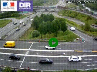 <h2>Webcam traffic à Grenoble-sud sur l'autoroute A480. Vue orientée vers l'entrée et la sortie de Grenoble</h2>