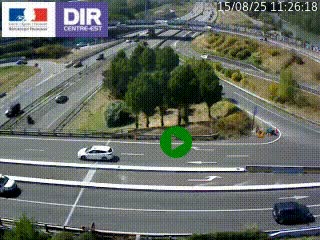 <h2>Webcam traffic à Grenoble-sud sur l'autoroute A480. Vue orientée vers l'entrée et la sortie de Grenoble</h2>