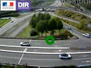 <h2>Webcam traffic à Grenoble-sud sur l'autoroute A480. Vue orientée vers l'entrée et la sortie de Grenoble</h2>