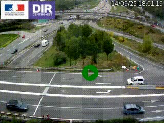 <h2>Webcam traffic à Grenoble-sud sur l'autoroute A480. Vue orientée vers l'entrée et la sortie de Grenoble</h2>