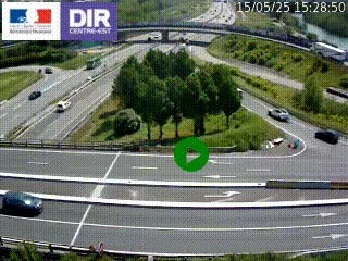 <h2>Webcam traffic à Grenoble-sud sur l'autoroute A480. Vue orientée vers l'entrée et la sortie de Grenoble</h2>