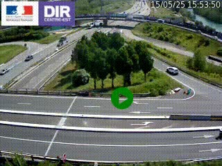 <h2>Webcam traffic à Grenoble-sud sur l'autoroute A480. Vue orientée vers l'entrée et la sortie de Grenoble</h2>