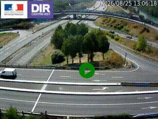<h2>Webcam traffic à Grenoble-sud sur l'autoroute A480. Vue orientée vers l'entrée et la sortie de Grenoble</h2>