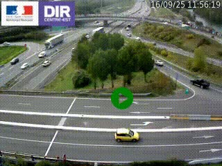 <h2>Webcam traffic à Grenoble-sud sur l'autoroute A480. Vue orientée vers l'entrée et la sortie de Grenoble</h2>