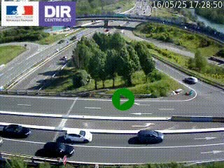 <h2>Webcam traffic à Grenoble-sud sur l'autoroute A480. Vue orientée vers l'entrée et la sortie de Grenoble</h2>