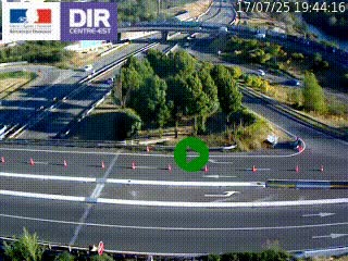<h2>Webcam traffic à Grenoble-sud sur l'autoroute A480. Vue orientée vers l'entrée et la sortie de Grenoble</h2>