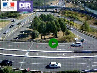 <h2>Webcam traffic à Grenoble-sud sur l'autoroute A480. Vue orientée vers l'entrée et la sortie de Grenoble</h2>