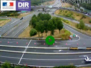 <h2>Webcam traffic à Grenoble-sud sur l'autoroute A480. Vue orientée vers l'entrée et la sortie de Grenoble</h2>